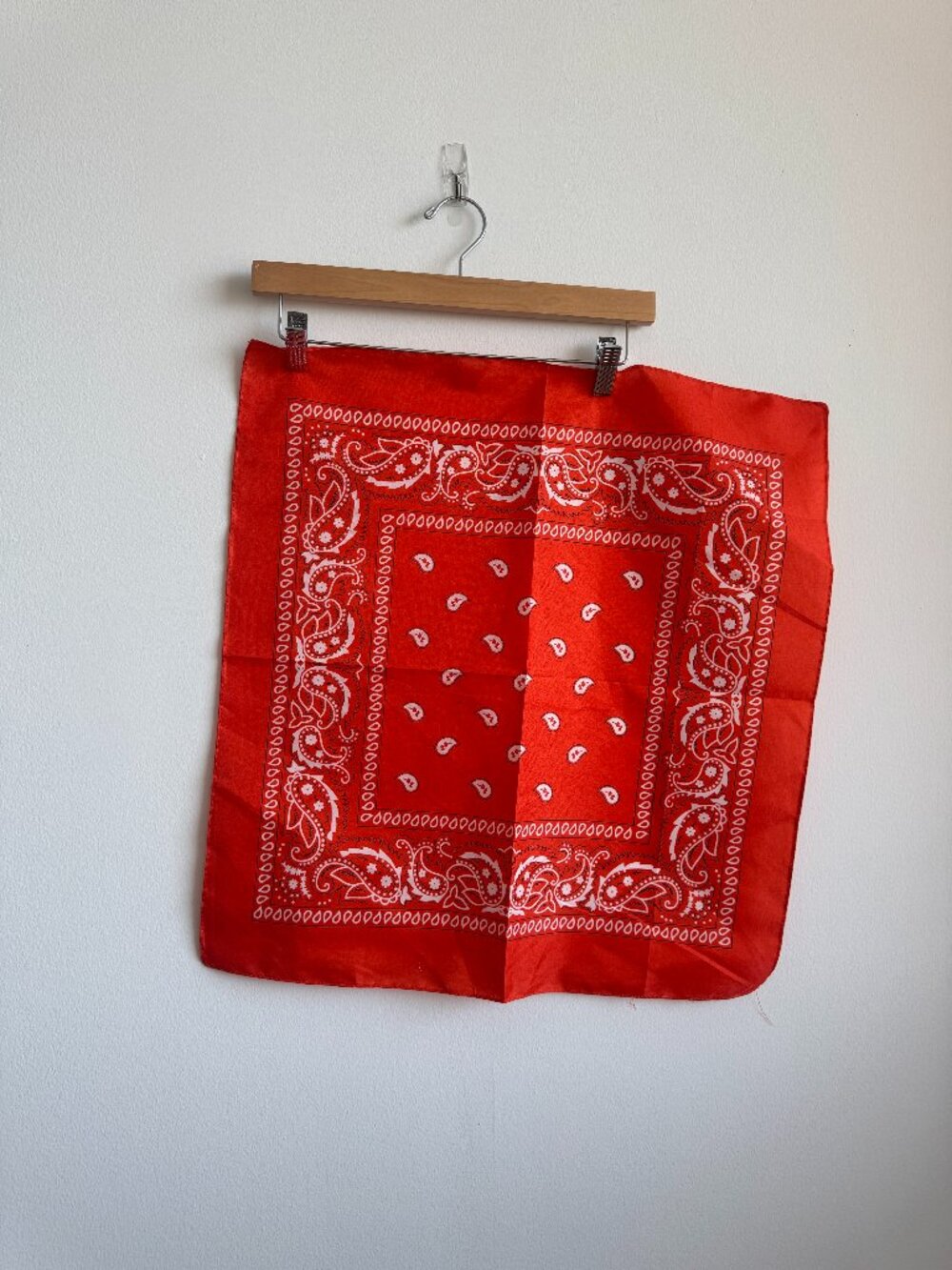 TANGERINE PAISLEY BANDANA